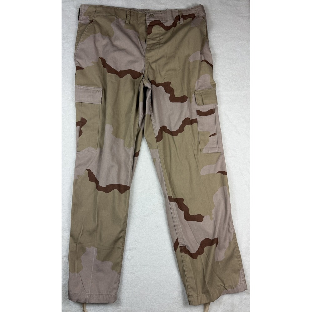 Desert Camo Cargo Pants 3 Color Camouflage Military Style Trousers 35-39 Waist